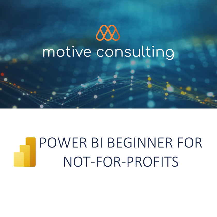 Power BI beginner for Not-for-profits 30 July